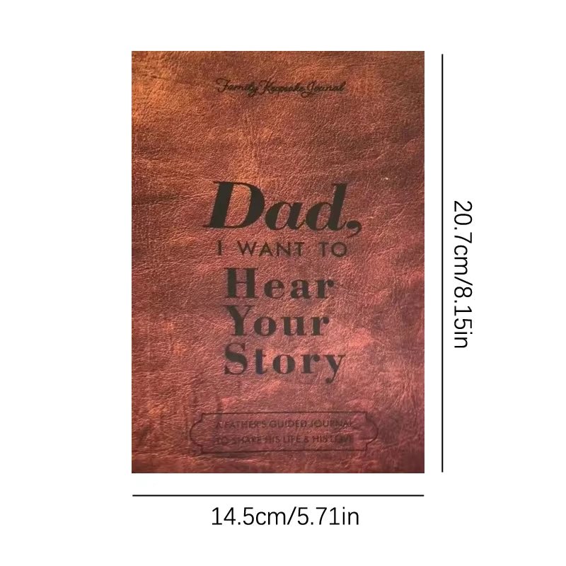 Dad/Mom I Want to Hear Your Story Journal a Father'S Guided Journal Multipurpose Journal Book Portable Notebook School Parents - RareFindGifts