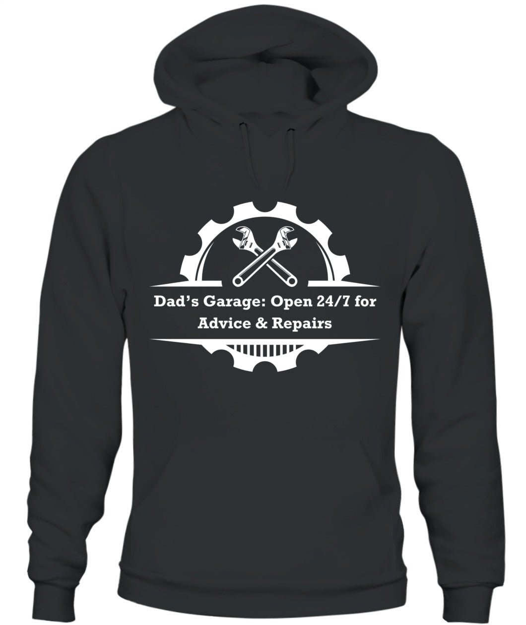 Dad’s Garage Hoodie | Gildan 18500 Unisex | 24/7 Humor Design - RareFindGifts