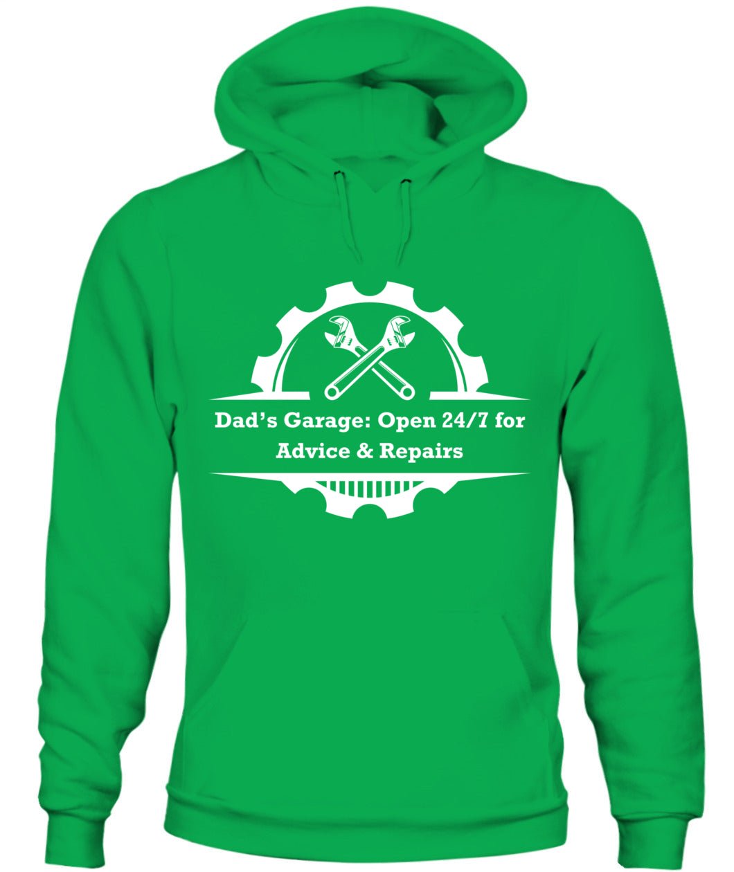 Dad’s Garage Hoodie | Gildan 18500 Unisex | 24/7 Humor Design - RareFindGifts