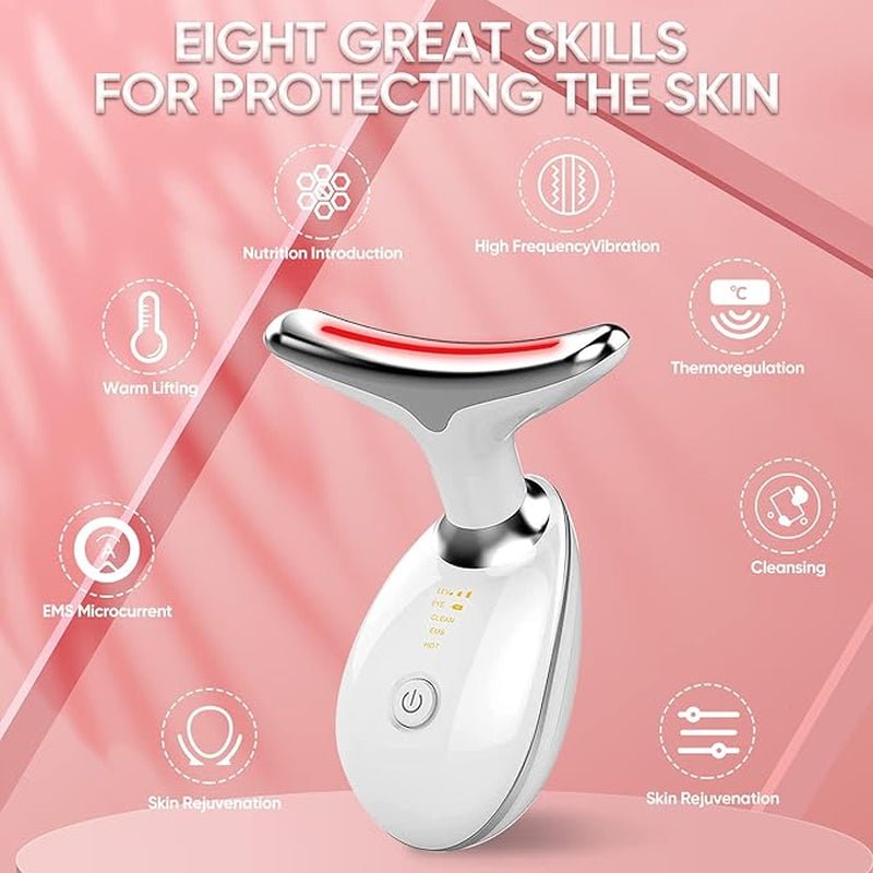 Facial Massager for Skin Care | Double Chin Treatment | 7 Color Modes | Face Sculpting Tool | Thermal, Vibration, Microcurrent | USPS/UPS Tracking (US Shipping Only) - RareFindGifts