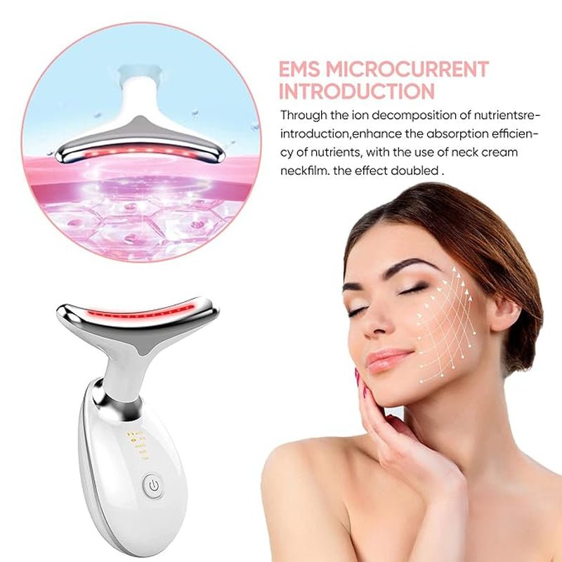 Facial Massager for Skin Care | Double Chin Treatment | 7 Color Modes | Face Sculpting Tool | Thermal, Vibration, Microcurrent | USPS/UPS Tracking (US Shipping Only) - RareFindGifts