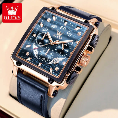 Luxury Men Watch Waterproof Square Watch for Men Luminous Top Brand Quartz Wristwatch Fashion Watch Man Luxury Original - RareFindGifts